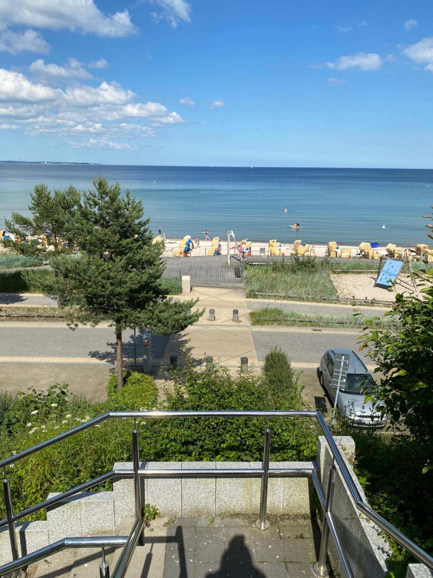 Studio Mit Panorama-Meerblick Und Direkter Strandlage In Scharbeutz Esterno foto